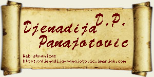 Đenadija Panajotović vizit kartica